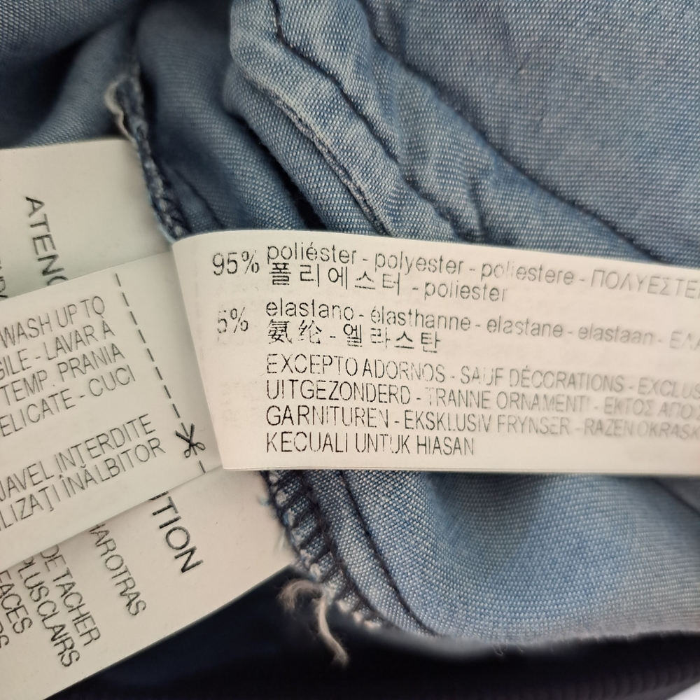 🆕️NWT ZARA BASIC Z1975 DENIM Jacket - Picture 7 of 7
